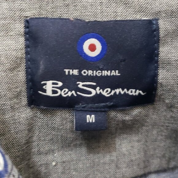 Ben Sherman Men's Cassette Tape Patterned Shirt Size Medium Cotton - Picture 7 of 11